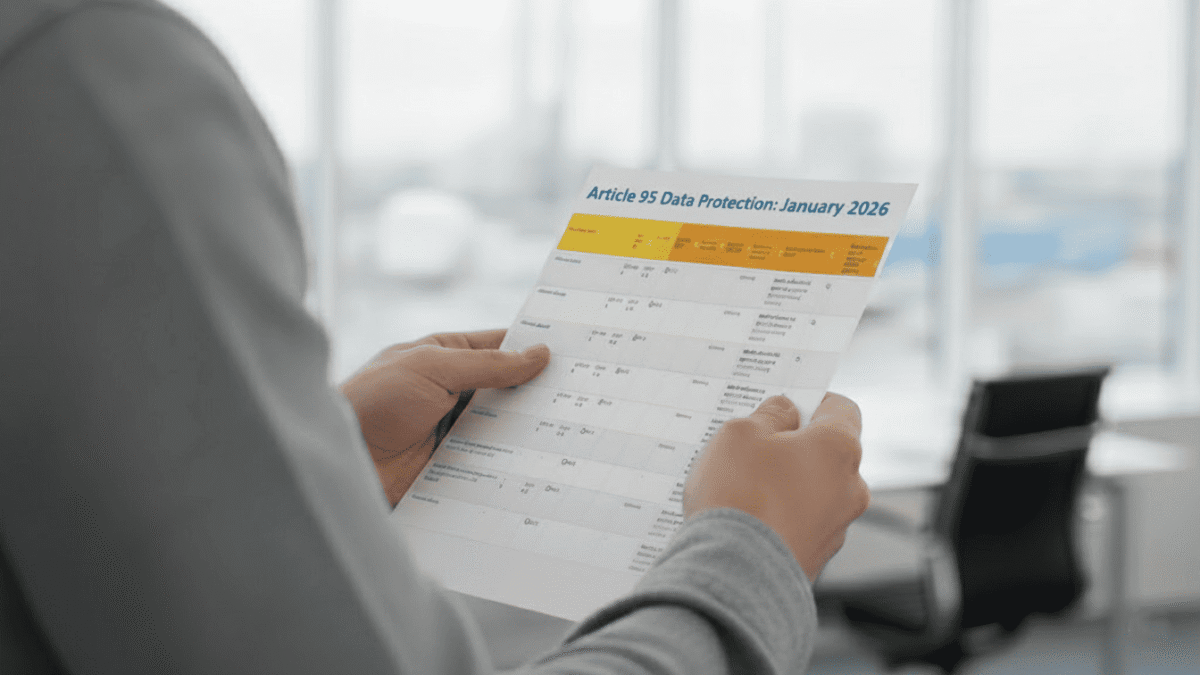 Article 95 Data Protection