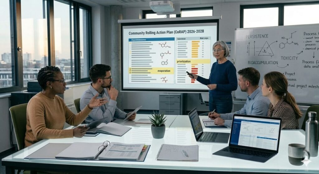 ECHA marca el inicio de una nueva fase actualizando oficialmente el Plan de Acción Itinerante de la Comunidad (CoRAP) con CoRAP 2026-2028.